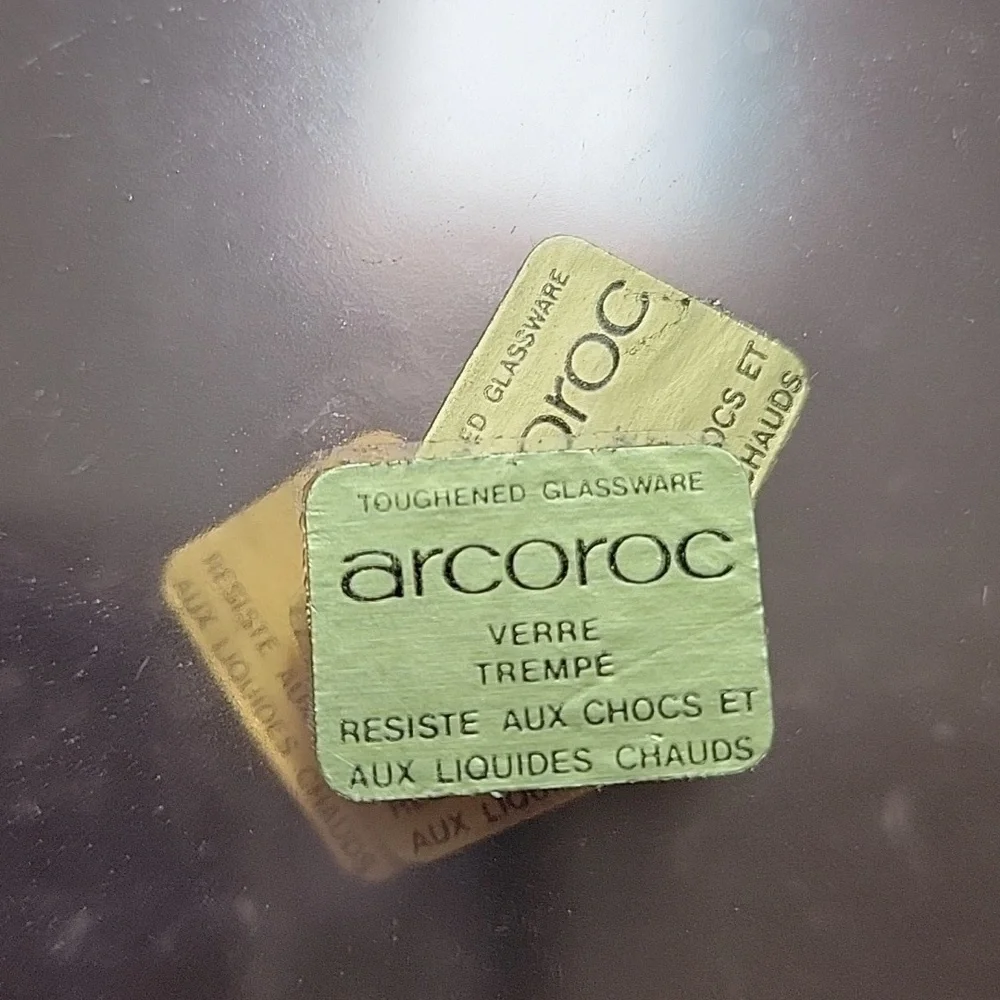 Vintage Arcoroc Dinne Set for 4 Rosaline Made France Midcentury Modern 16 Pieces